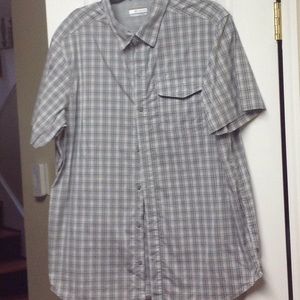 Grey plaid Men's COLUMBIA shirt